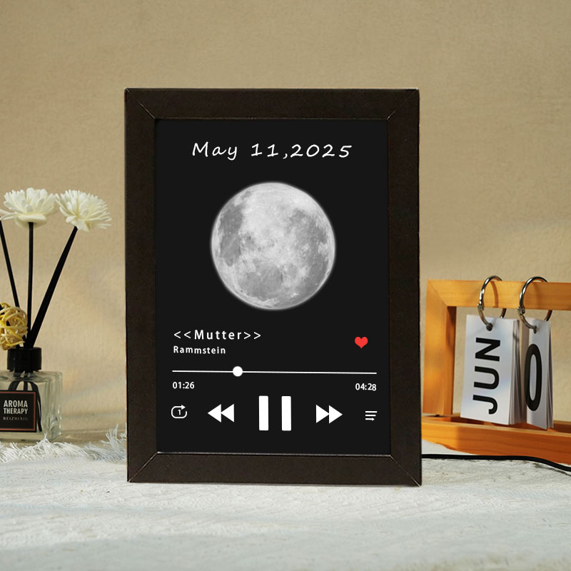 Fotorahmen mit Musik Personalisiert Ganzes Lied Musikrahmen Individuel