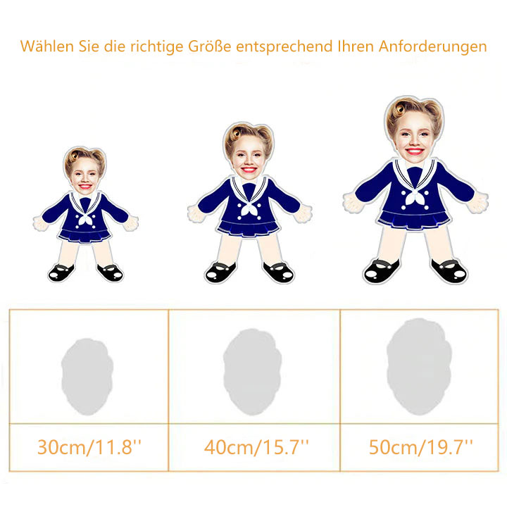 MiniMe Kissen Personalisierbares Foto Kuschelkissen mit eigenem Gesicht