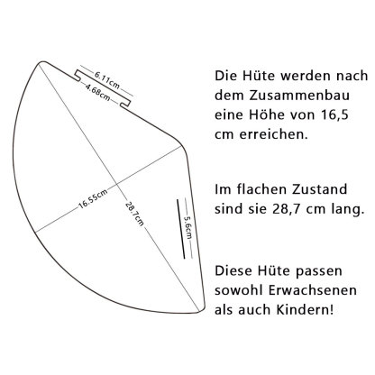 Personalisierte Geburtstagsfeierhüte Individuelle Spaß Partyhüte für Geburtstagsfeiern und Partys