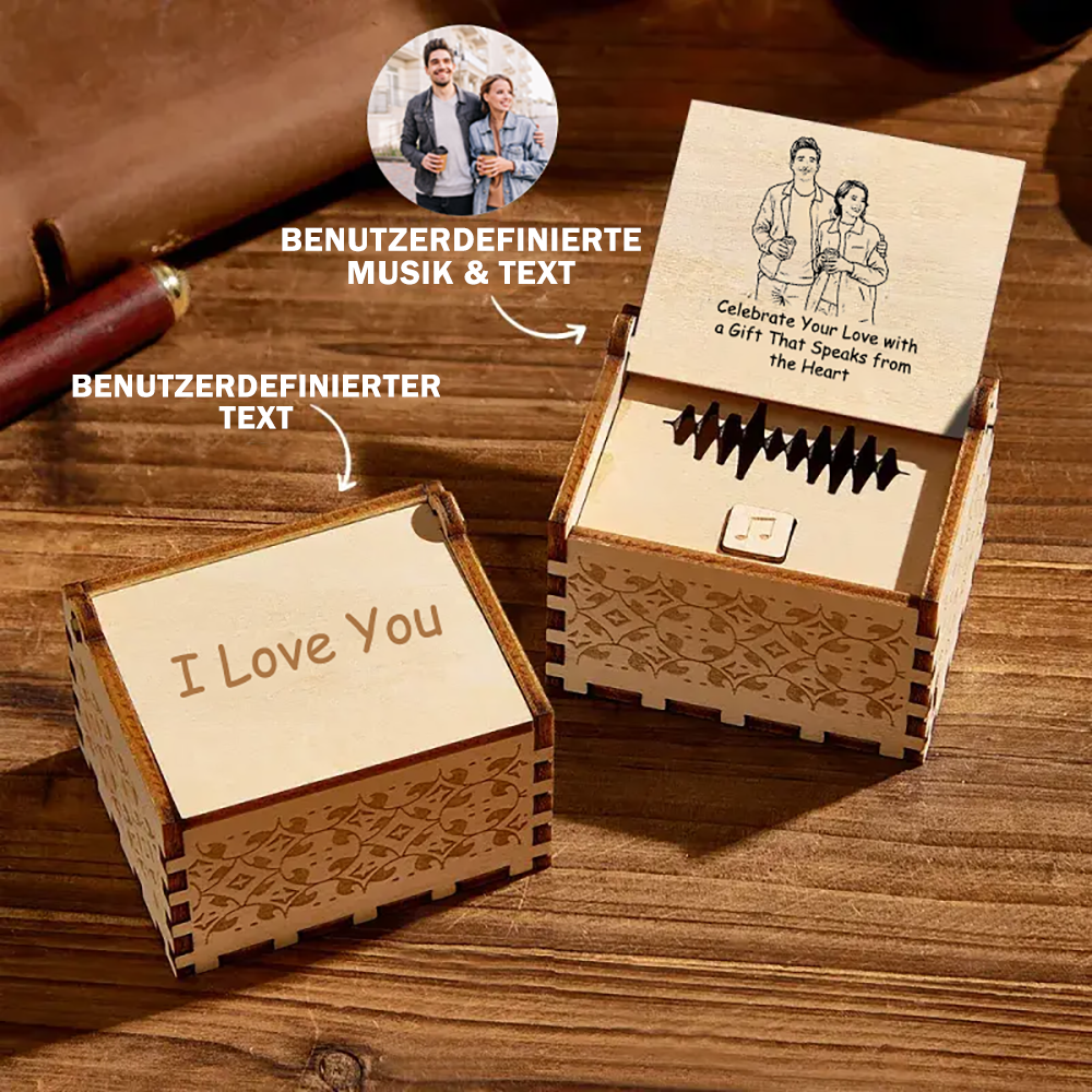 Digitale Holzspieluhr Mit Foto Und Lied Spielt Ganzes Lied Liebesgeschenke