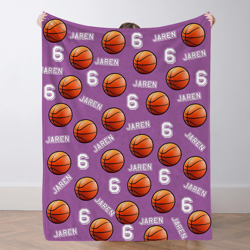 Personalisiertes Basketballdecke Mit Spielernamen Individuelle Sportde