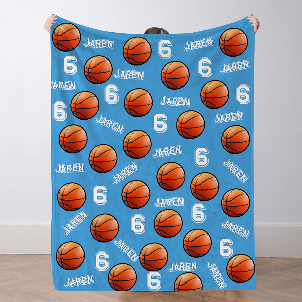 Personalisiertes Basketballdecke Mit Spielernamen Individuelle Sportde