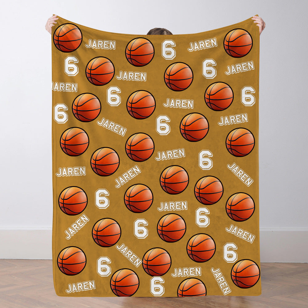 Personalisiertes Basketballdecke Mit Spielernamen Individuelle Sportde