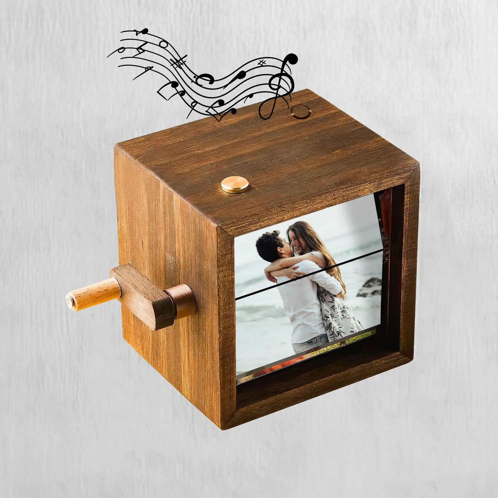 Personalisierte Musik Flipbook Lampe Mit Gravur Animationswürfel Nachtlicht Jahrestagsgeschenk