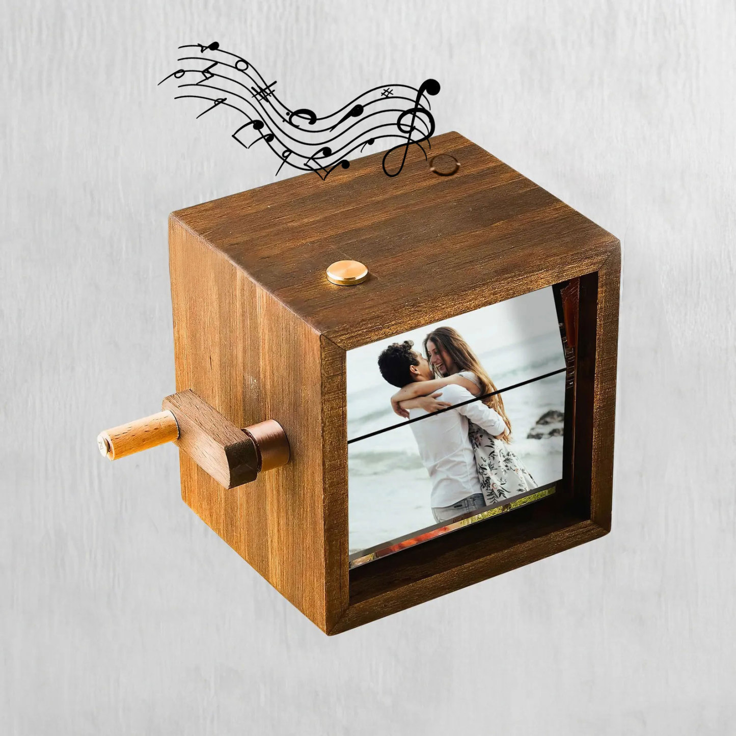 Personalisierte Musik Flipbook Lampe Mit Gravur Animationswürfel Nachtlicht Jahrestagsgeschenk