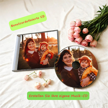 Personalisierte Musik CD Zum Muttertag Mit Foto Und 12 Lieblingsliedern Geschenk Für Mama