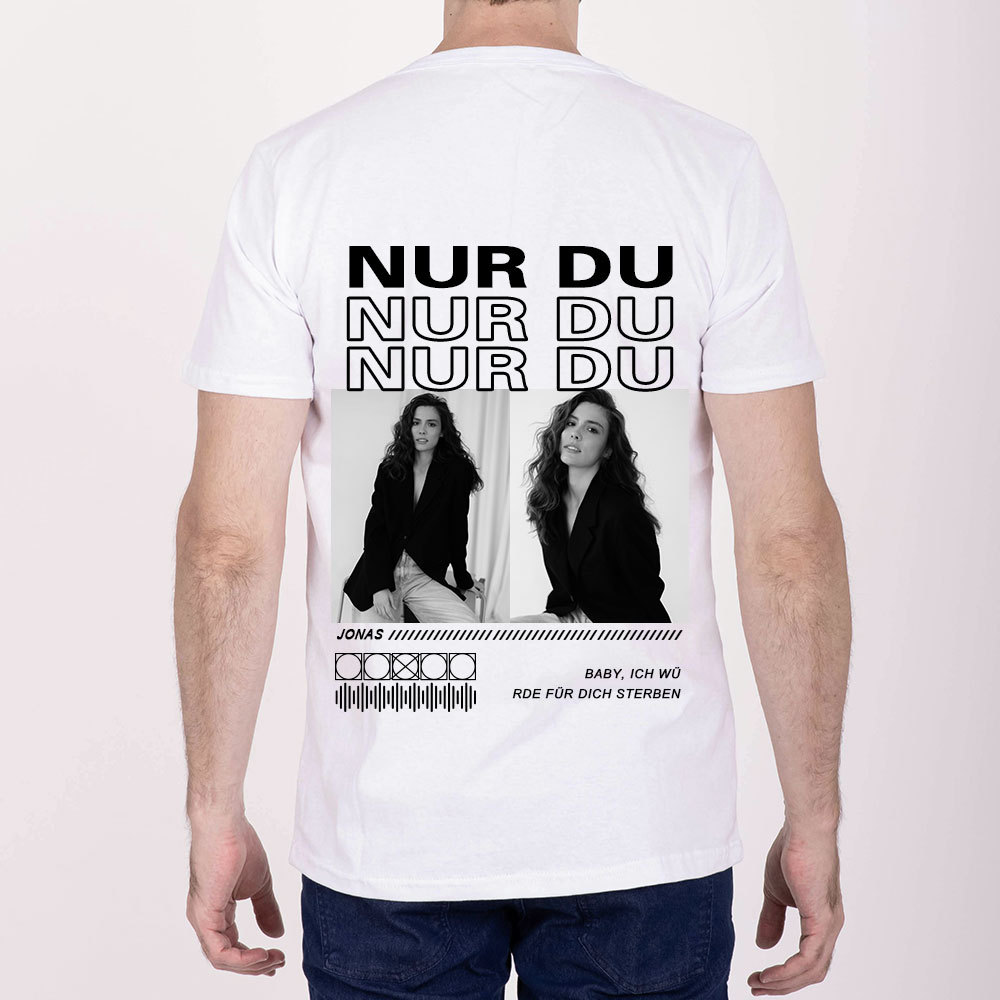 Personalisiertes Collage Foto TShirt Geschenk Für Freundin Oder Freund