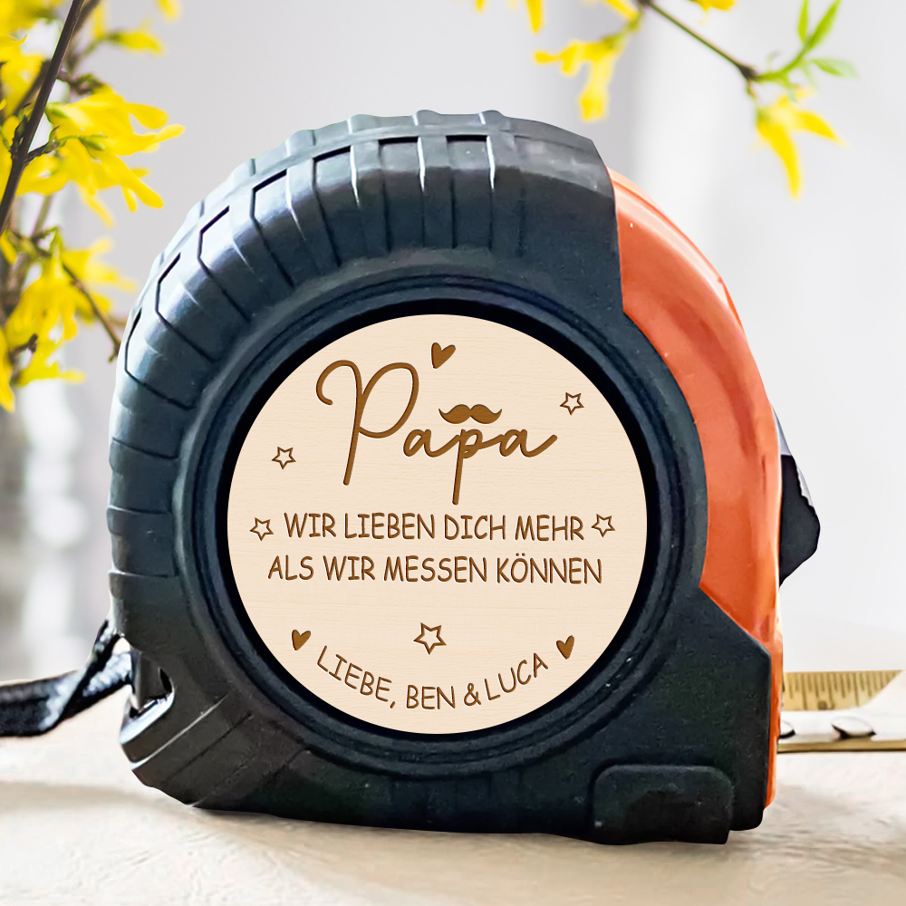 Personalisiertes Maßband Mit Namen Geschenk Für Papa Zum Vatertag