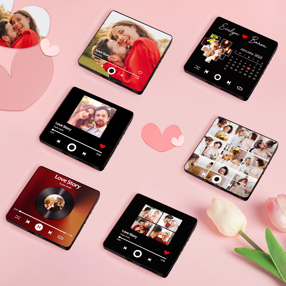 Muttertagsgeschenk Musik Foto Magnet Mit Personalisierter Fotocollage Und Song