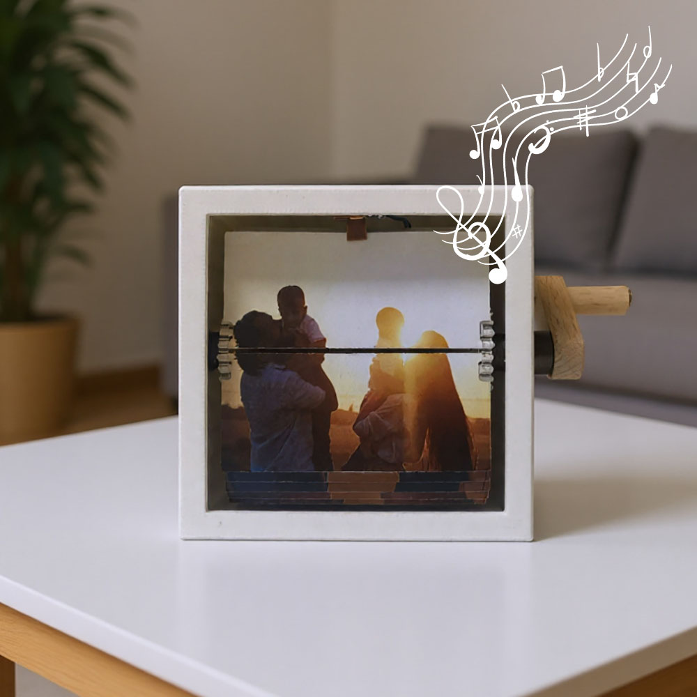Personalisierte Whole Song Acryl Bunt Musik Frame Hand Motion Fotoalbum Nachtlicht Geschenk Für Sie Weihnachten