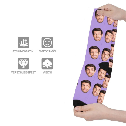 Personalisierte Weihnachts Socken Mit Hundegesicht