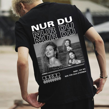 Personalisiertes Collage Foto TShirt Geschenk Für Freundin Oder Freund