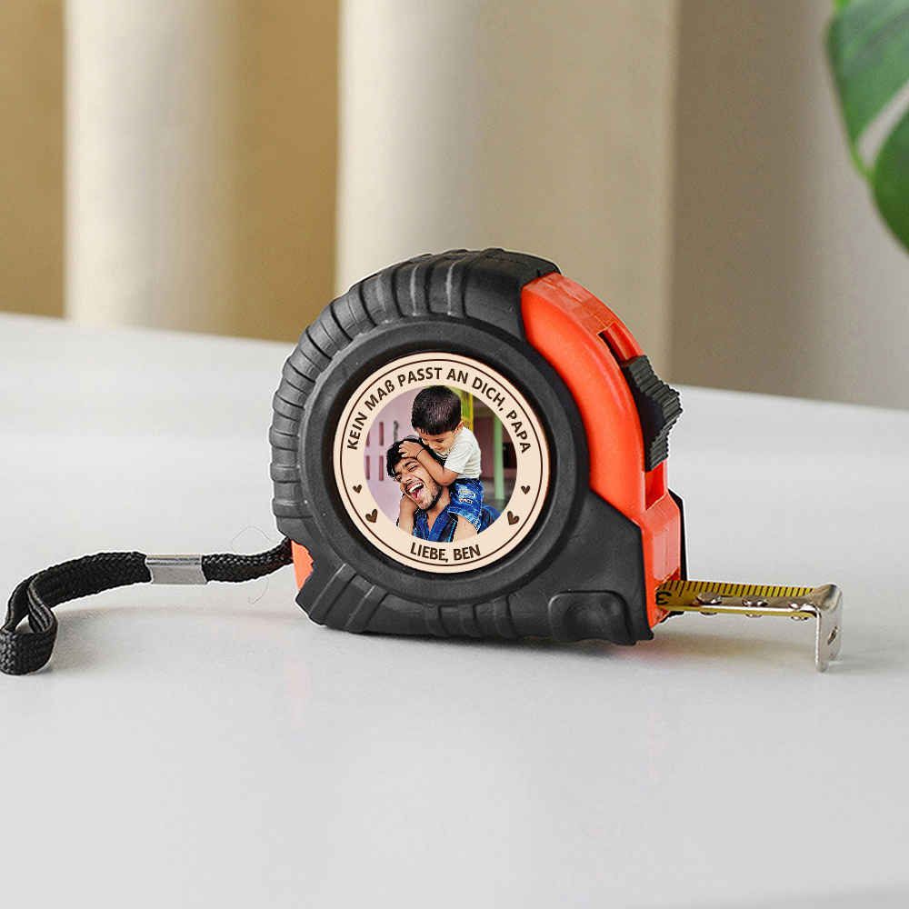 Personalisiertes Maßband Mit Foto Werkzeug Geschenk Für Papa Und Handwerker