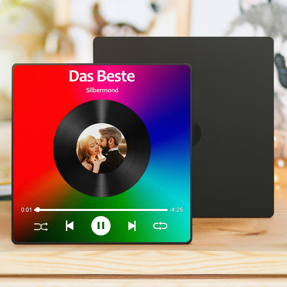 Individueller Foto und Song Kühlschrankmagnet für Verliebte mit vollständiger Musikwiedergabe