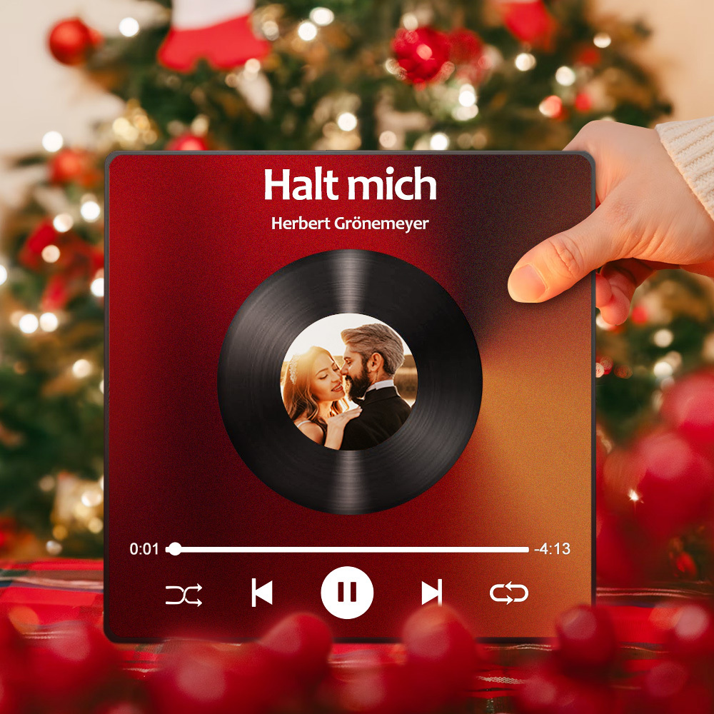 Individueller Foto und Song Kühlschrankmagnet für Verliebte mit vollständiger Musikwiedergabe