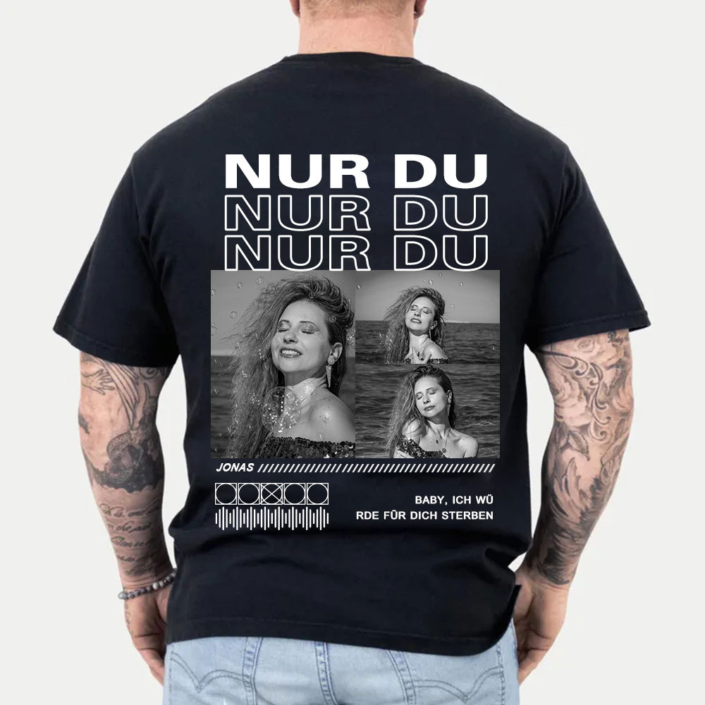 Personalisiertes Collage Foto TShirt Geschenk Für Freundin Oder Freund