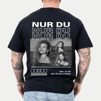 Personalisiertes Collage Foto TShirt Geschenk Für Freundin Oder Freund