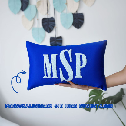 Personalisierte Punch Needle Namenskissen Handgemachte Stickerei Monogramm Kissen Kinder Geschenk