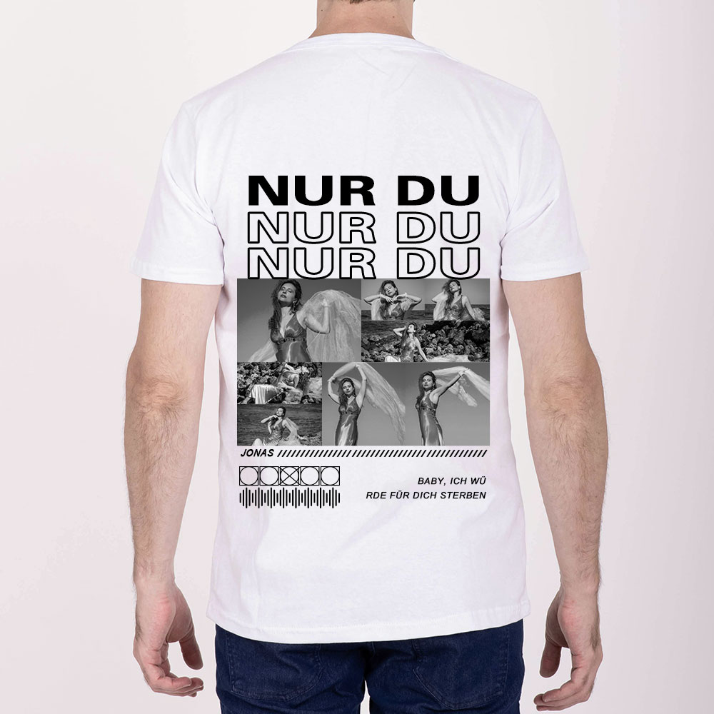 Personalisiertes Collage Foto TShirt Geschenk Für Freundin Oder Freund