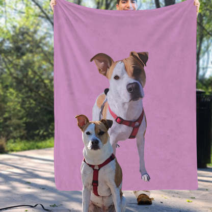 Personalisierte Fotodecke mit Foto Katze Hund Kuscheldecke Flauschige Decke mit eigenem Bild