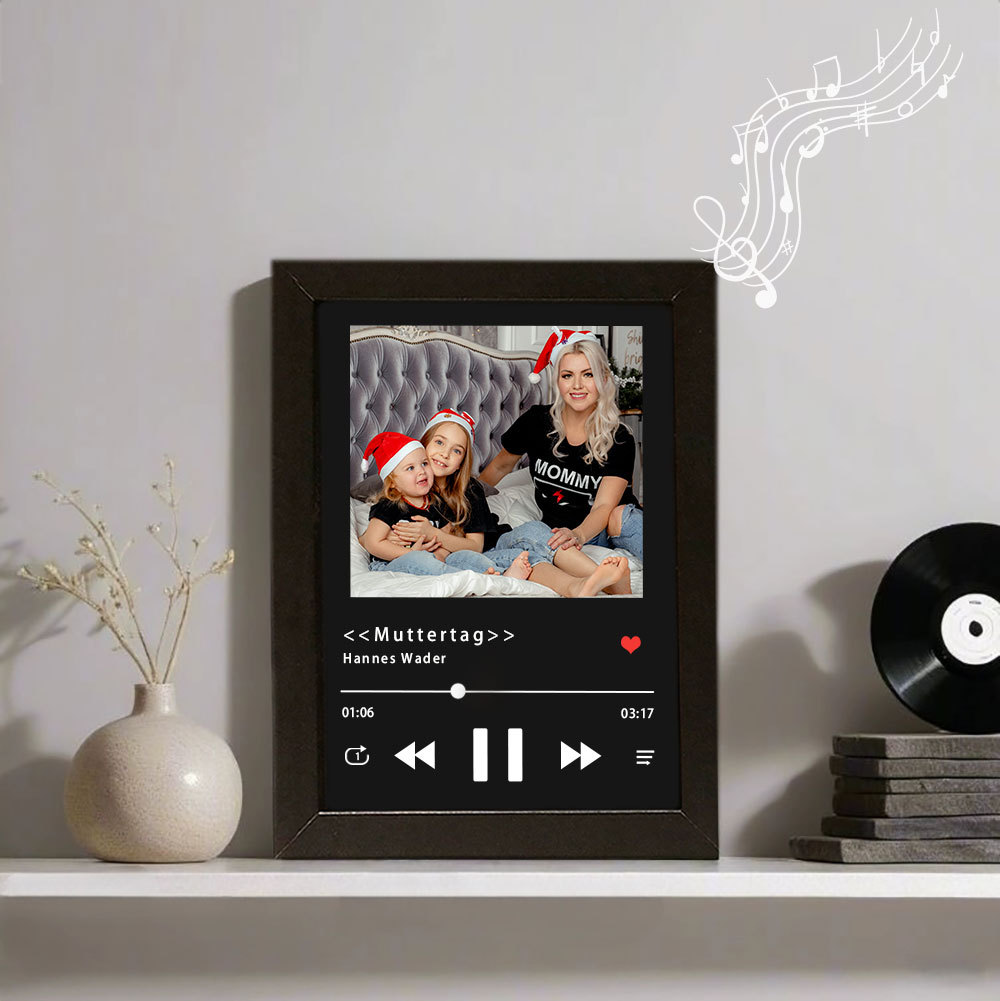 Personalisierter Musikrahmen mit mehreren Bildern und ganzer Songwiedergabe