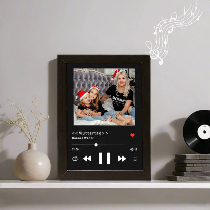 Personalisierter Musikrahmen mit mehreren Bildern und ganzer Songwiedergabe