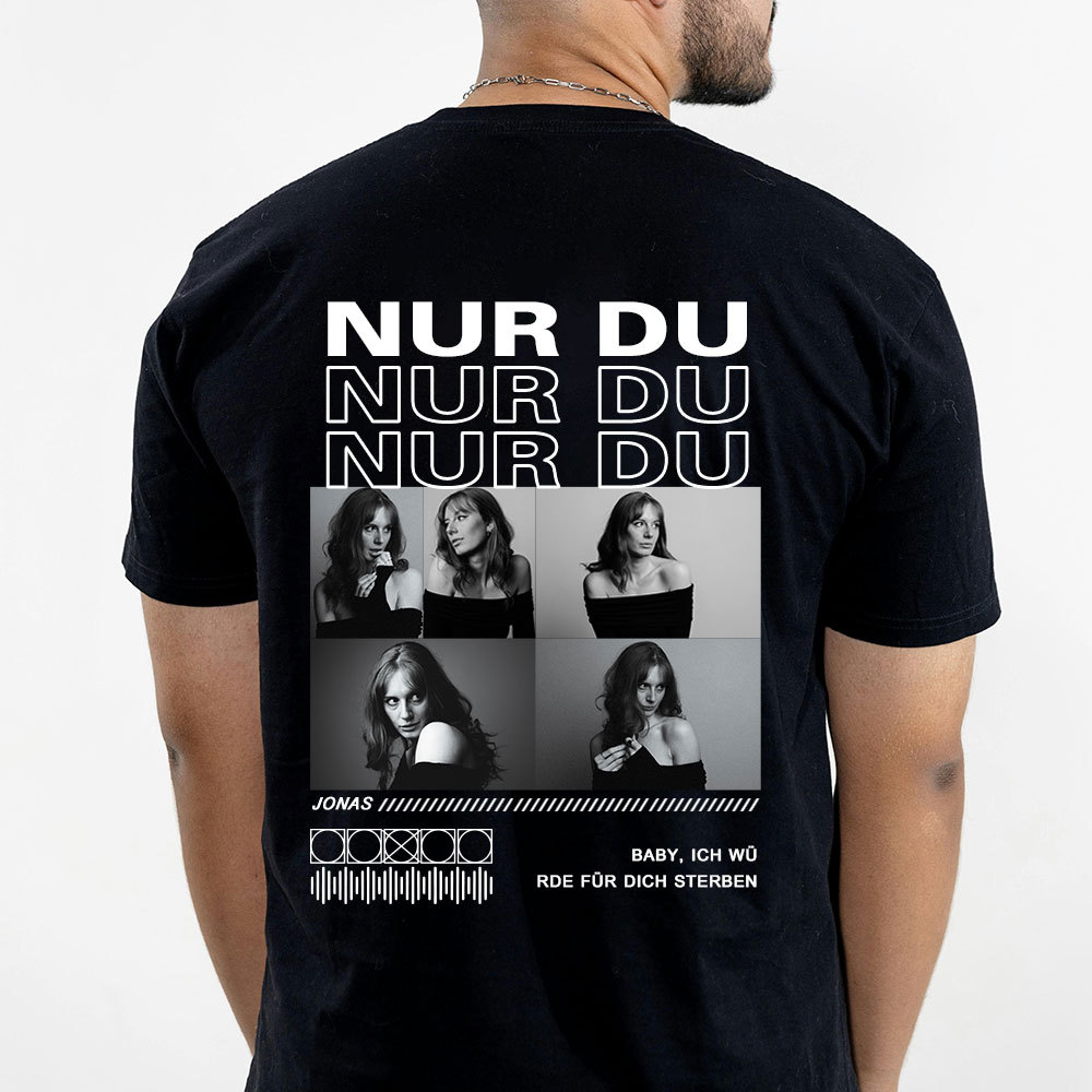 Personalisiertes Collage Foto TShirt Geschenk Für Freundin Oder Freund