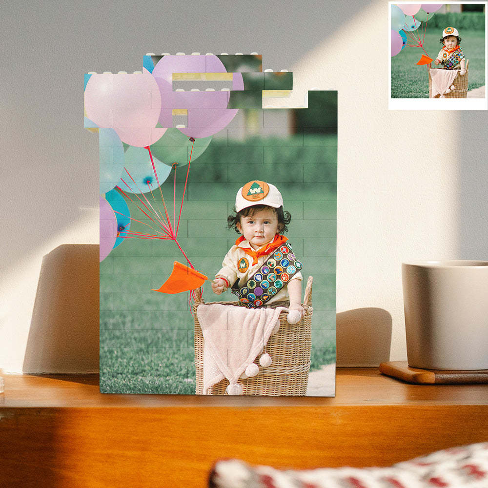 Personalisierter Fotoblock Puzzle Individuelles Baustein Porträt Geschenk zum Jubiläum
