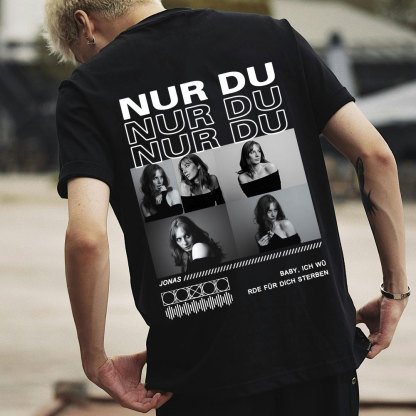 Personalisiertes Collage Foto TShirt Geschenk Für Freundin Oder Freund