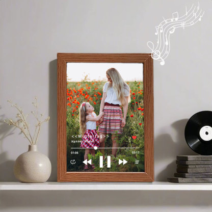 Personalisierter Musikrahmen mit mehreren Bildern und ganzer Songwiedergabe