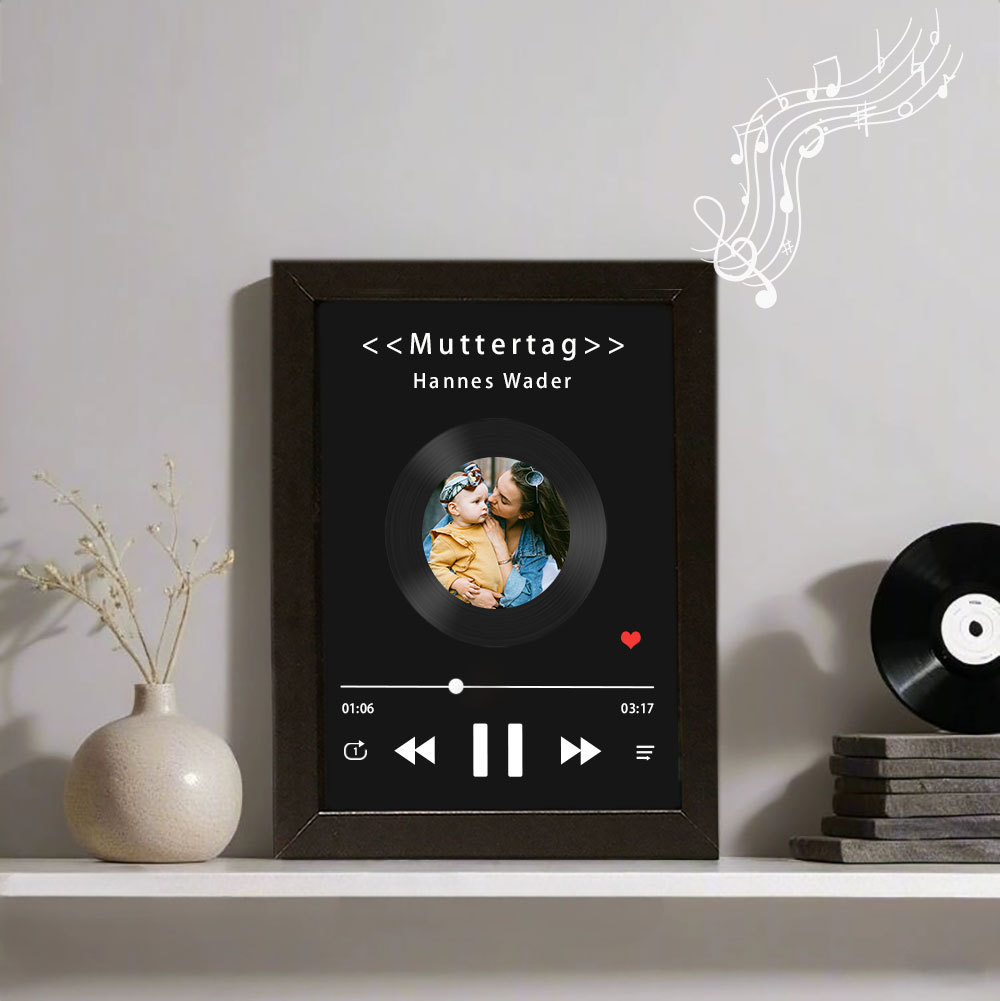 Personalisierter Musikrahmen mit mehreren Bildern und ganzer Songwiedergabe