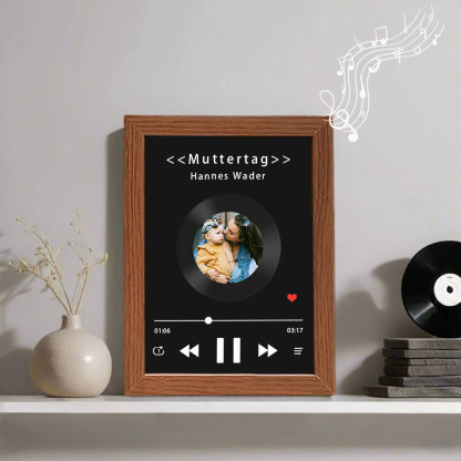 Personalisierter Musikrahmen mit mehreren Bildern und ganzer Songwiedergabe