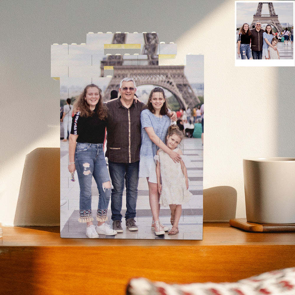Personalisierter Fotoblock Puzzle Individuelles Baustein Porträt Geschenk zum Jubiläum