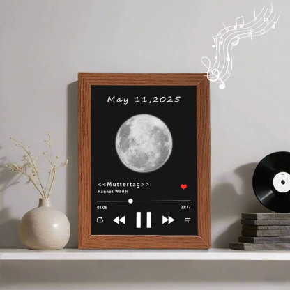 Personalisierter Musikrahmen mit mehreren Bildern und ganzer Songwiedergabe