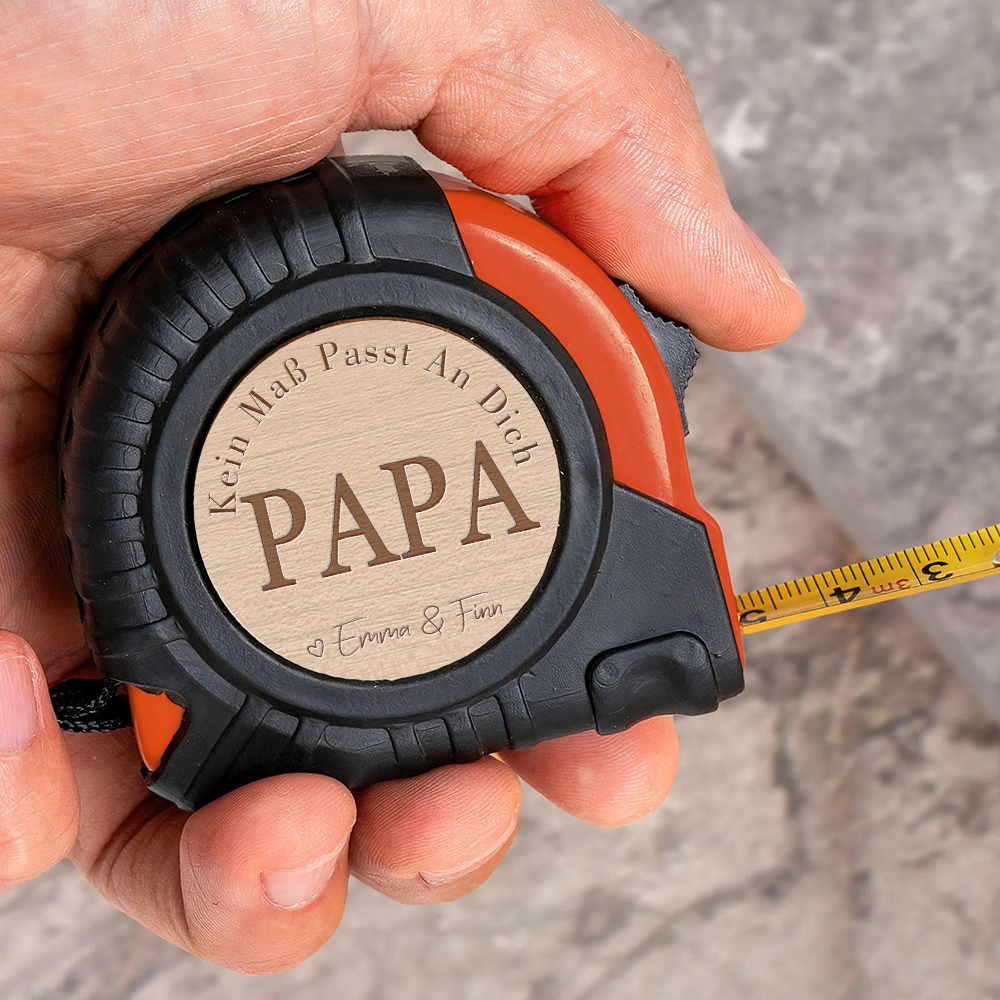 Personalisiertes Maßband Geschenk Für Papa Und Handwerker Zum Vatertag Oder Weihnachten