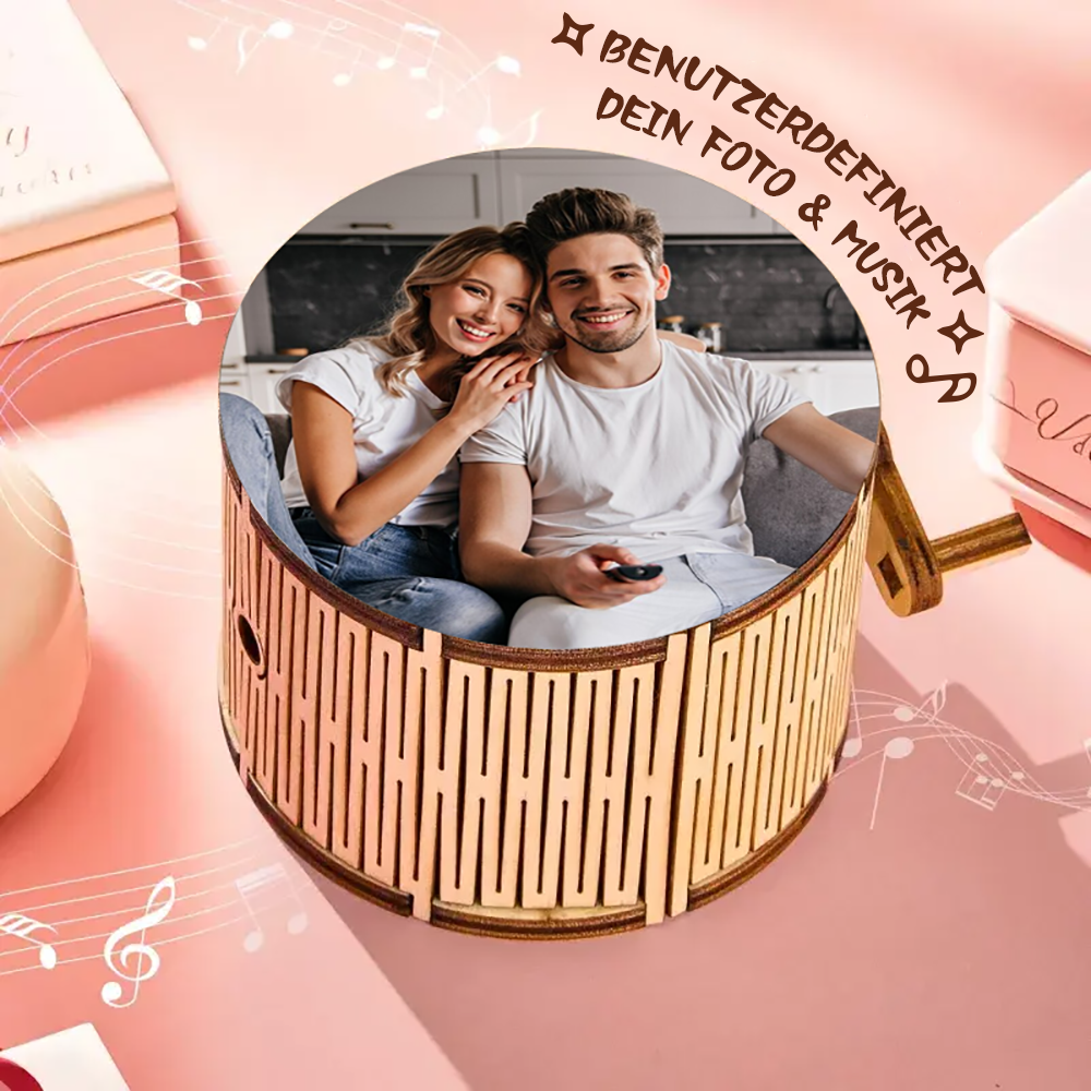 Spieluhr Mit Foto Und Lied Spielt Ganzes Lied Zylindrische Handkurbel Spieluhr