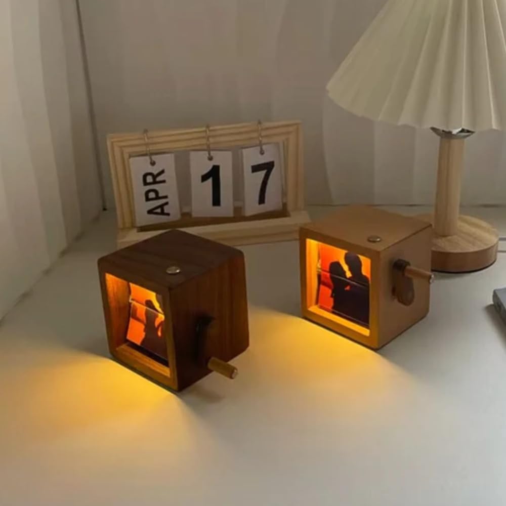 Personalisierte Foto Flipbook Lampe Mit Gravur Animationswürfel Nachtlicht Geschenk für Sie