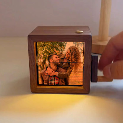 Handbetriebener Flipbook Bilderrahmen Individuelles Fotowürfel Album Perfektes Weihnachtsgeschenk