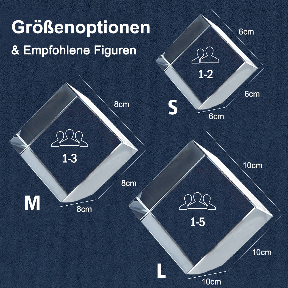 Muttertag Geschenk Personalisierter 3D Foto Kristall Mit Lasergravur Individuelles
