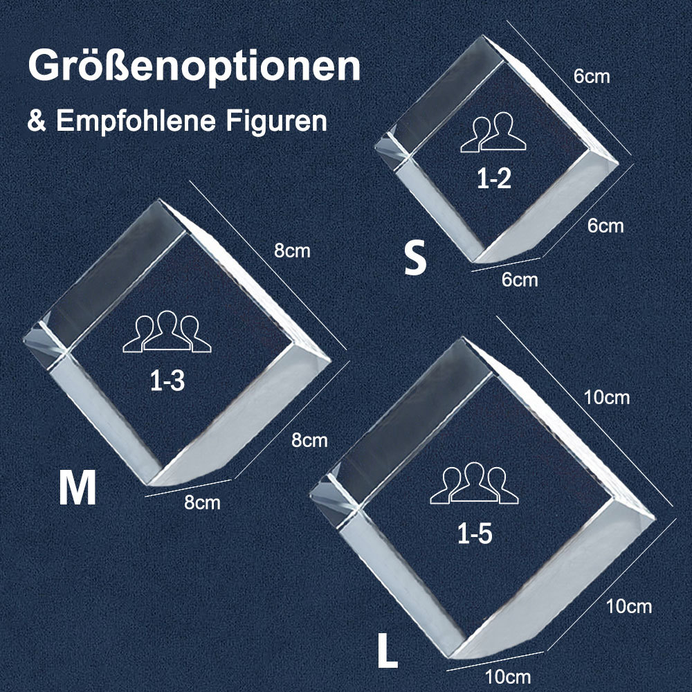 Muttertag Geschenk Personalisierter 3D Foto Kristall Mit Lasergravur Individuelles