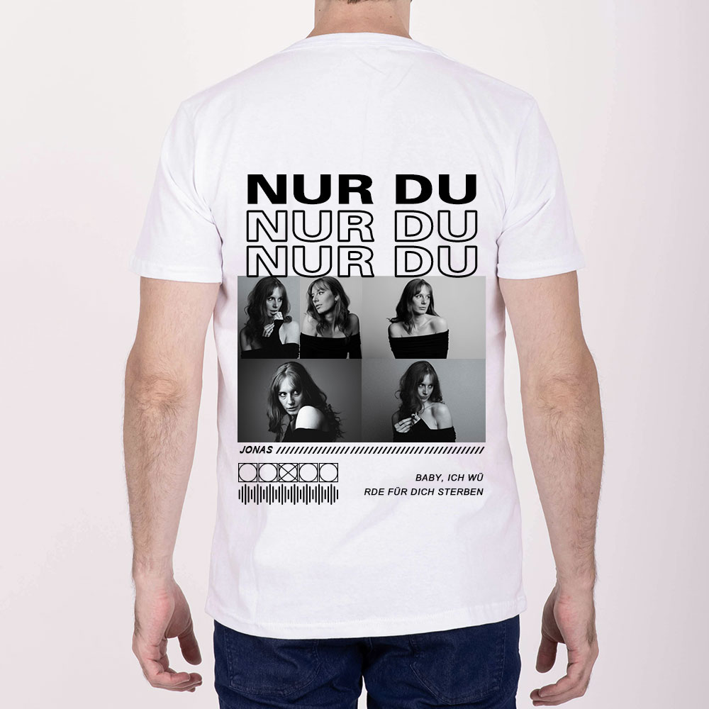 Personalisiertes Collage Foto TShirt Geschenk Für Freundin Oder Freund