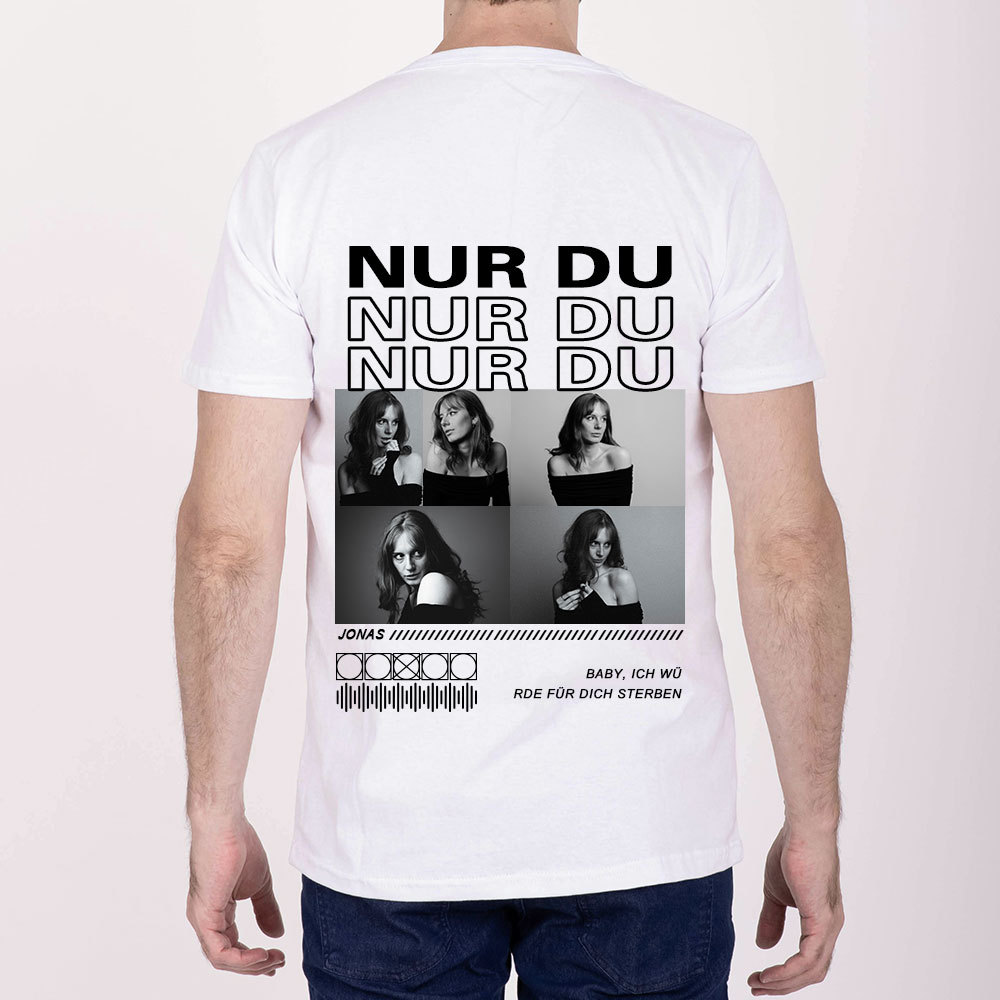 Personalisiertes Collage Foto TShirt Geschenk Für Freundin Oder Freund