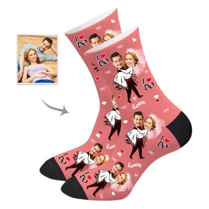 Personalisierte Foto-Socken Mit Gesicht Des Partners Geschenk Für Den Liebsten