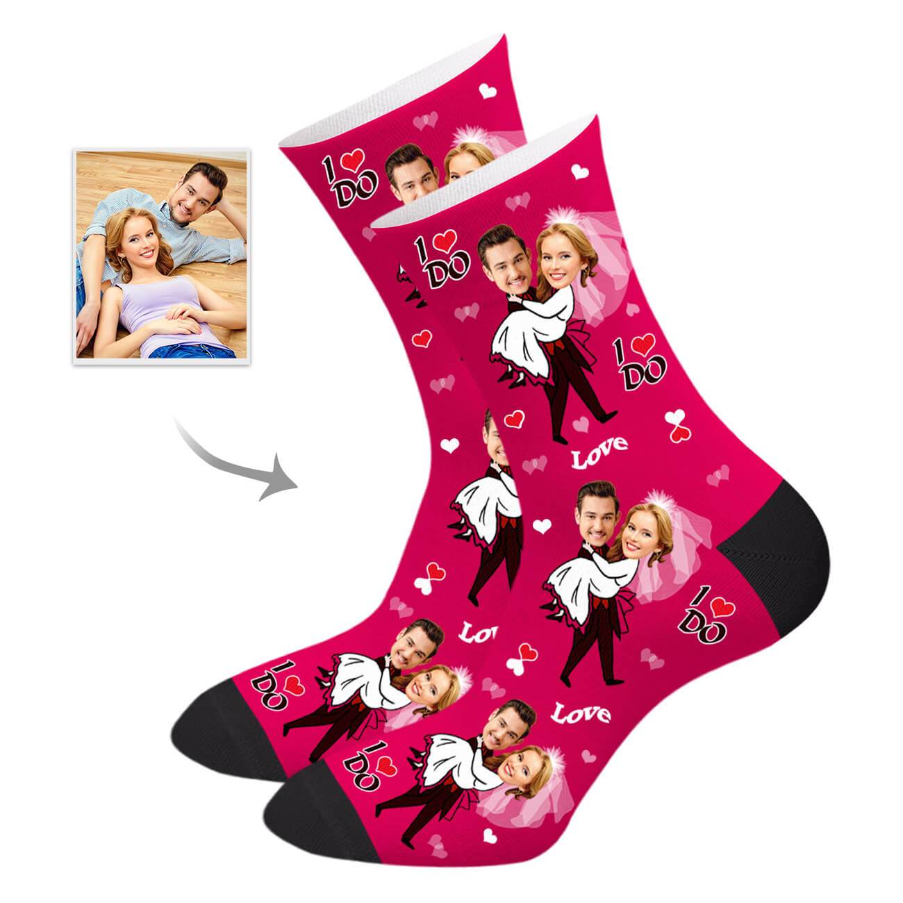 Personalisierte Foto-Socken Mit Gesicht Des Partners Geschenk Für Den 
