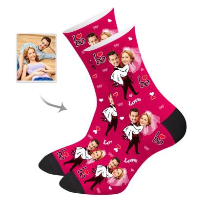 Personalisierte Foto-Socken Mit Gesicht Des Partners Geschenk Für Den Liebsten