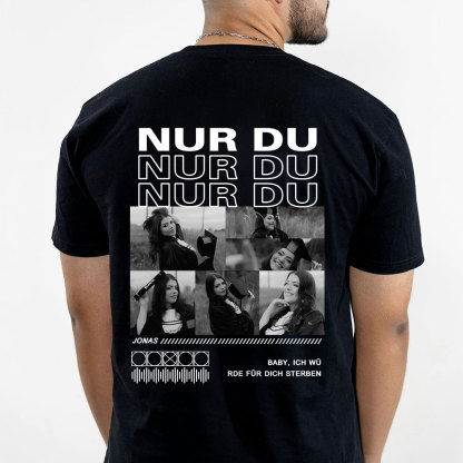 Personalisiertes Collage Foto TShirt Geschenk Für Freundin Oder Freund