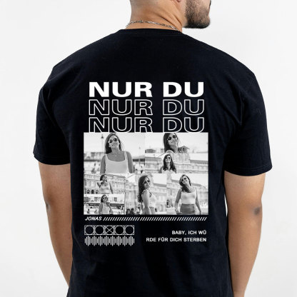 Personalisiertes Collage Foto TShirt Geschenk Für Freundin Oder Freund