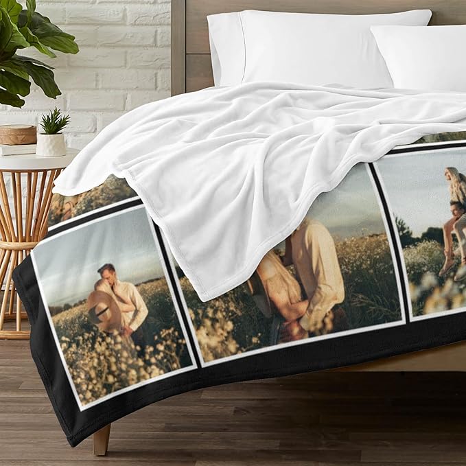 Personalisierte Fotodecke Mit Collage Und Text Muttertagsgeschenk Erinnerungsstück Mit Foto