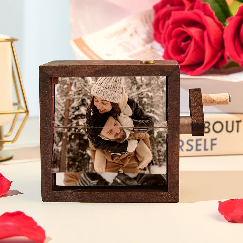 Personalisierte Musik Flipbook Lampe Mit Gravur Animationswürfel Nachtlicht Jahrestagsgeschenk