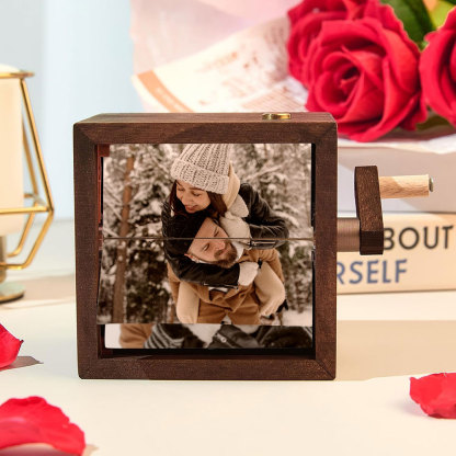 Personalisierte Musik Flipbook Lampe Mit Gravur Animationswürfel Nachtlicht Jahrestagsgeschenk